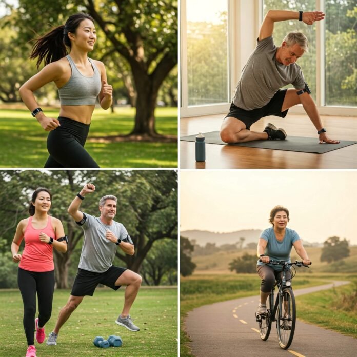 Group fitness activity with wearable tech