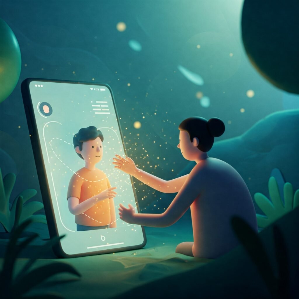 Digital connection teletherapy support