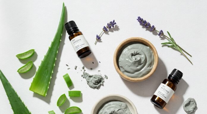 Unlock Your Radiance: Expert Tips for Maintaining Healthy Skin Care with Natural Products Natural skincare ingredients flat lay