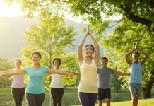 Top Fitness Equipment You Need at Home for an Effective Workout (No, You Don’t Need a Whole Gym) Diverse group enjoying outdoor wellness activity in nature