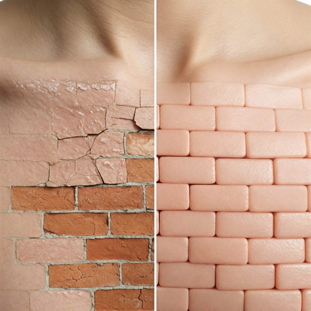 Dry vs. Hydrated Skin