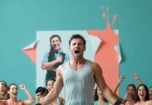 How Fitness Classes Can Help You Stay Motivated and Reach Your Goals Sweat-drenched woman mid-jump-rope, neon sweat drops