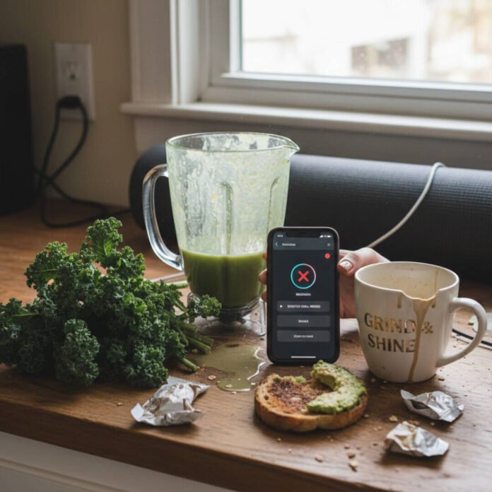 A realistic, wryly humorous scene of attempted