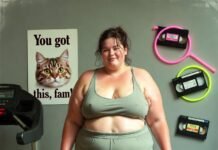 Proven Weight Loss Programs That Help You Achieve Lasting Results Curvy woman stumbling on error-flashing scale with neon band