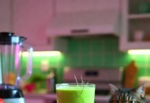 How Weight Loss Shakes Can Transform Your Diet: A Complete Guide Murky green shake spill with googly eye, messy counter