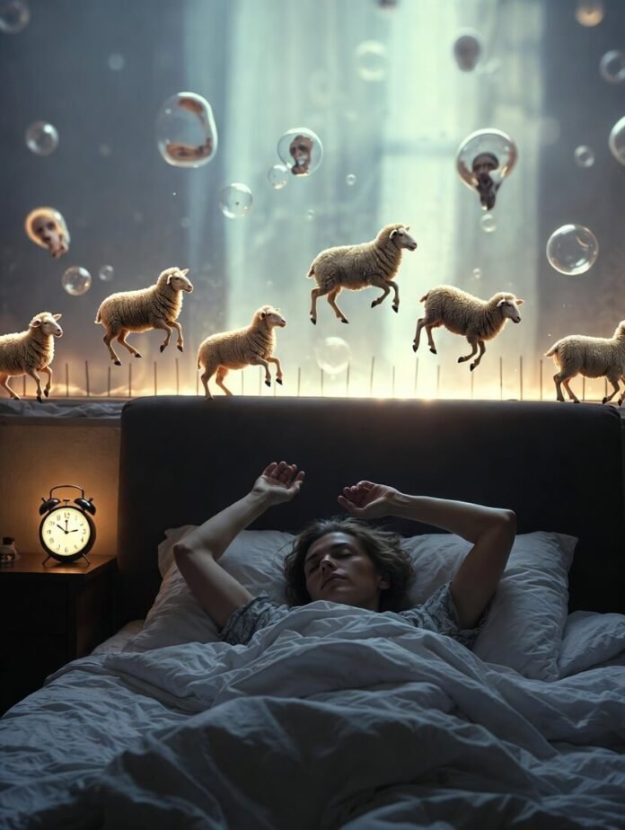 Featured Image Tired POV view of ceiling stains, broken clock, and scattered gummies